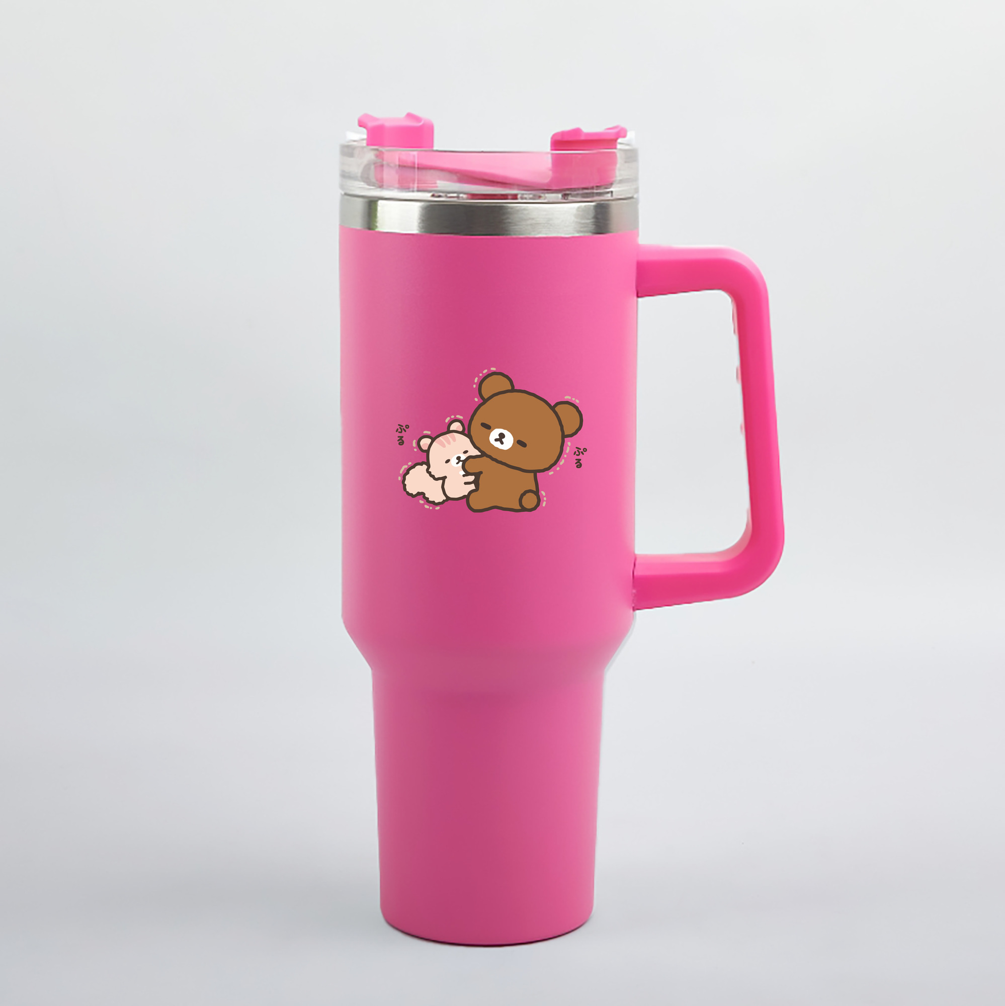 （画像用） リラックマ リラックマ キイロイトリ Rilakkuma Korilakkuma Kiiroitori 1200mL車用タンブラー（カラープリント）